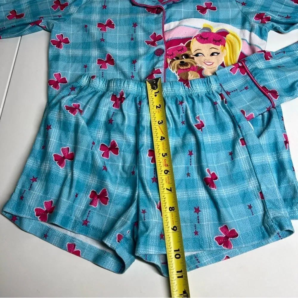Girls Nickelodeon size M Two piece pajama set “The Snuggle is Real”  Dog & Bows